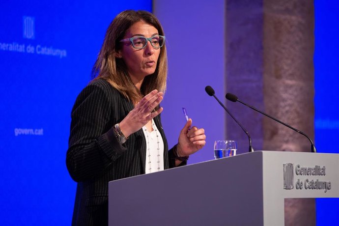 Rueda de prensa de la consellera Meritxell Budó tras el Consell Executiu del Govern de la Generalitat de Catalunya