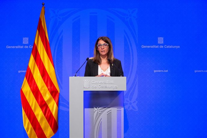 Rueda de prensa de la consellera Meritxell Budó tras el Consell Executiu del Govern de la Generalitat de Catalunya