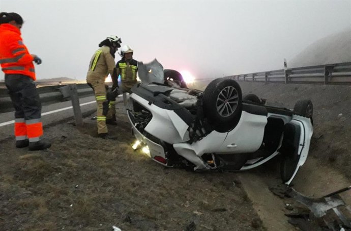 Imagen del accidente de Morata de Jalón.