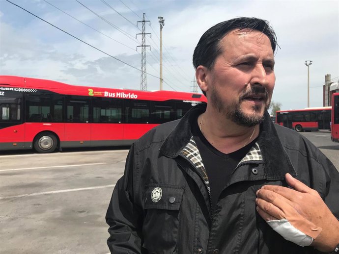 Zaragoza.- El conductor del autobús que redujo al agresor de Miralbueno dice que "lo volvería a hacer"