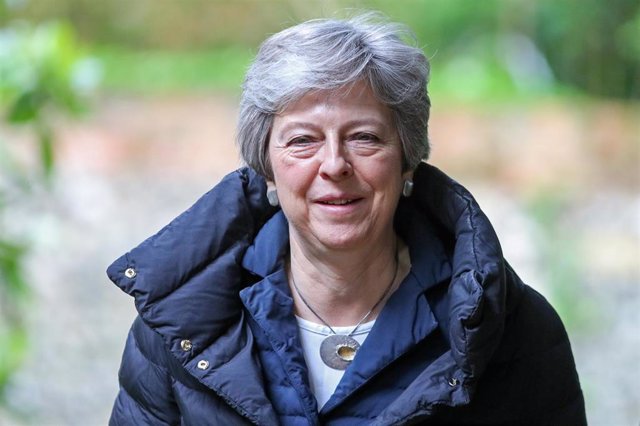 Theresa May attends Church Service in Maidenhead