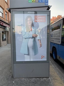26M.- Cs Despliega En Las Calles De La Capital La Imagen De Villacís Con El Lema 'Vamos Madrid, Ha Llegado El Momento'