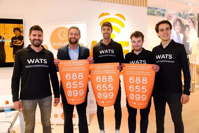 ++++WATS Team Y Euskaltel Presentan El "Teléfono Contra La Violencia En El Deporte"