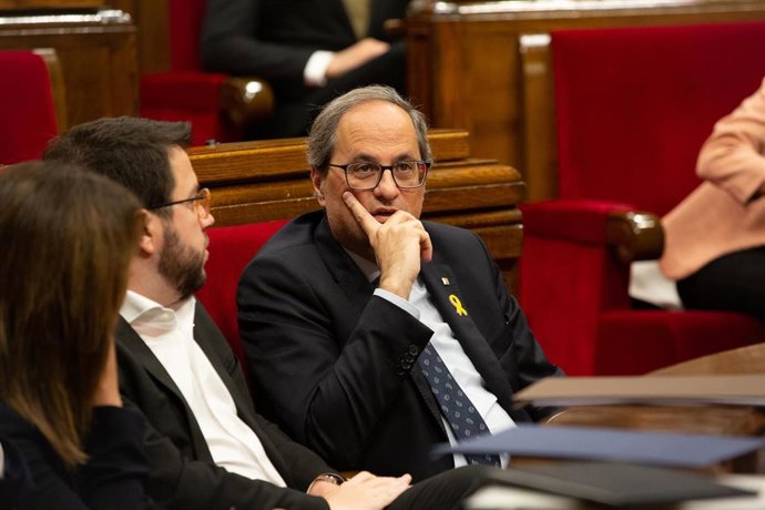Pleno en el Parlament de Catalunya