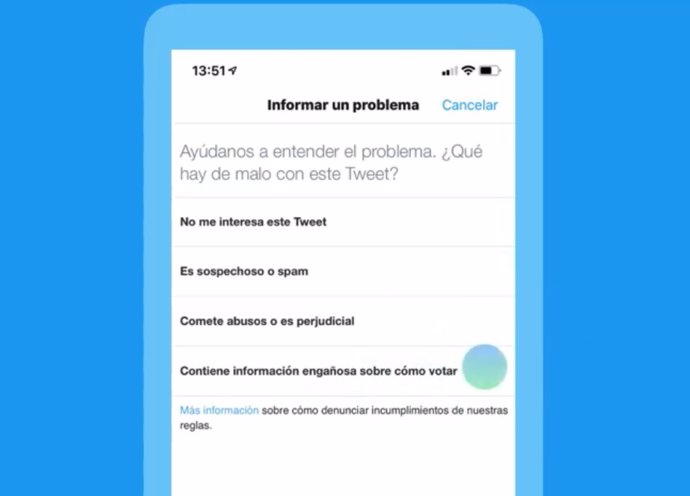 Twitter permite denunciar tuis con información falsa sobre el proceso de votación en las elecciones europeas