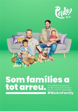 Pride! Barcelona dará visibilidad a la diversidad familiar y reivindicará la igualdad