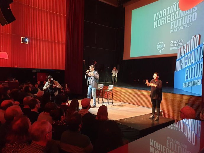 26A.- Beiras E Villares Acompañan A Martiño Noriega No Lanzamento Da Campaña De Compostela Aberta