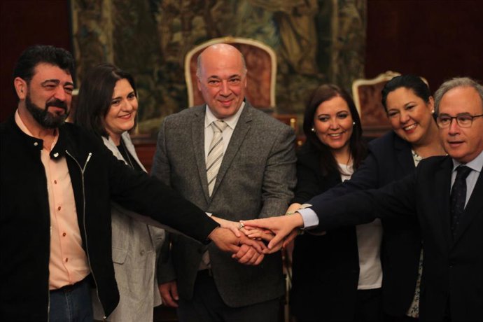 CórdobaÚnica.- Diputación, UGT, CCOO y CECO ejemplifican un año más su 'Compromiso por Córdoba'