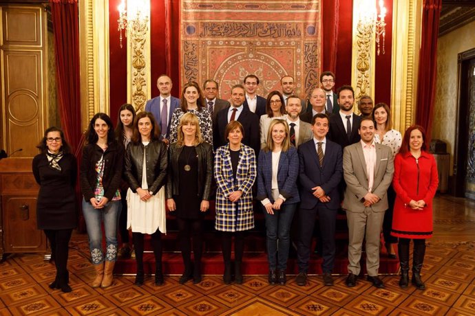 Barkos conmemora el Día de Europa con las empresas participantes en el programa navarro 'Europa+Cerca'