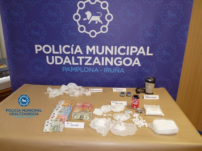 Sucesos.- Seis detenidos y desmantelado un punto de venta de cocaína en el barrio de San Jorge de Pamplona