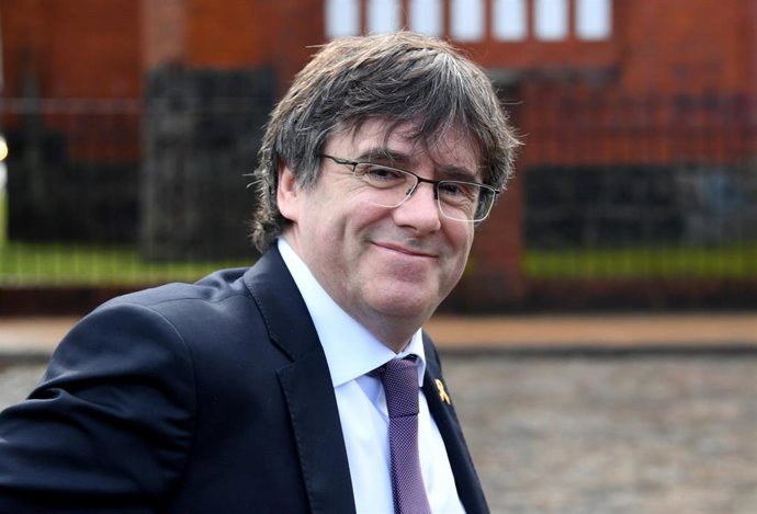 Carles Puigdemont visits Neumuenster prison