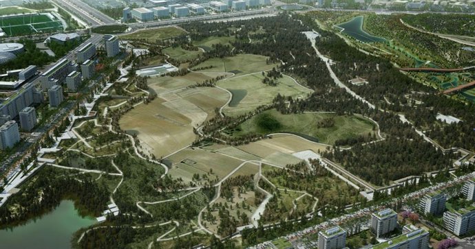 Valdebebas contará con una zona verde casi dos veces mayor que el Central Park de Nueva York