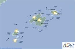 Predicción meteorológica para este viernes 10 de mayo en Baleares: cielo poco nuboso, temperaturas diurnas en ascenso