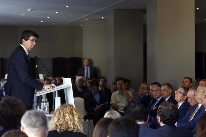 El vicepresidente de la Junta de Andalucía, Juan Marín, participa en el Foro Málaga Lidera
