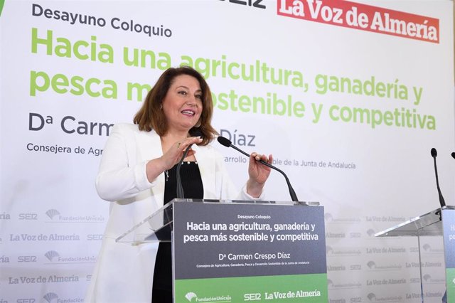 Almería.- Carmen Crespo: "Un campo con los impuestos más bajos genera más posibilidades economicas"
