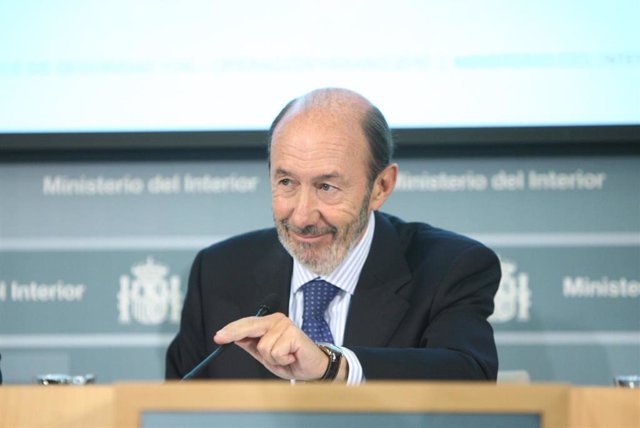 ministro de Interior, Alfredo Pérez Rubalcaba