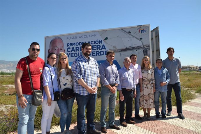 Almería.-26M.- PP defiende que es el "único con capacidad" en Roquetas de Mar para "abordar carretera de la Yegua Verde"