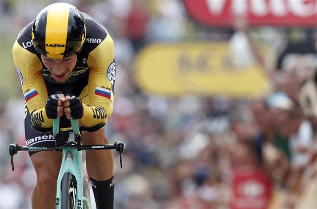 El ciclista esloveno Primoz Roglic (Jumbo-Visma).