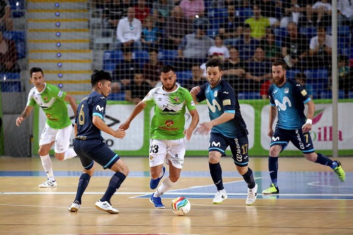 Taffy Nogueira, durante un partido con el Palma Futsal.