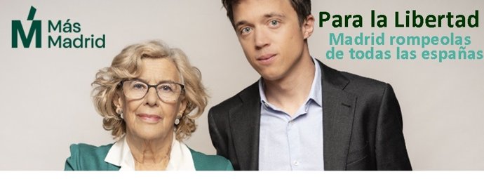 Más Madrid hará el próximo sábado su acto central de campaña el Pabellón Multiusos Madrid Arena