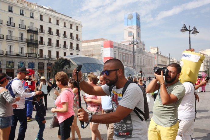Turistas en Madrid