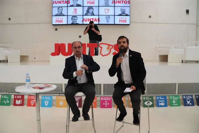26M.-Lambán (PSOE) Considera Que La Despoblación, La Innovación Y El Papel De Zaragoza Son "Tres Vectores Fundamentales"
