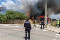 Encuentran un cadáver entre los restos del incendio de un edificio abandonado en Ibiza