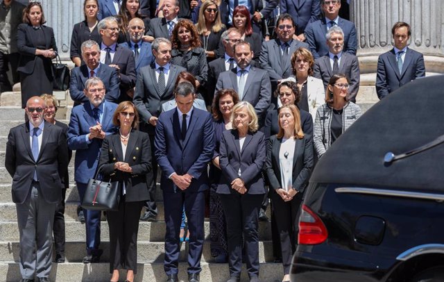 Capilla ardiente durante el sábado 11 de mayo para despedir a Alfredo Pérez Rubalcaba en el Congreso de los Diputados