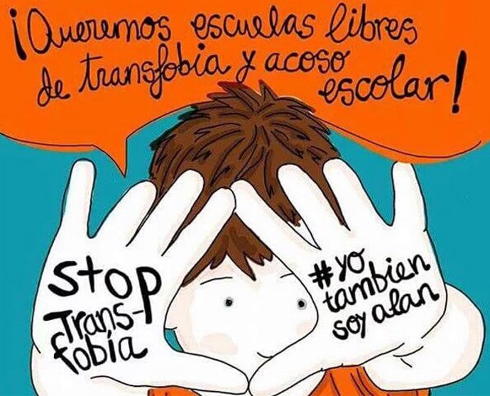 Cartel del joven transexual