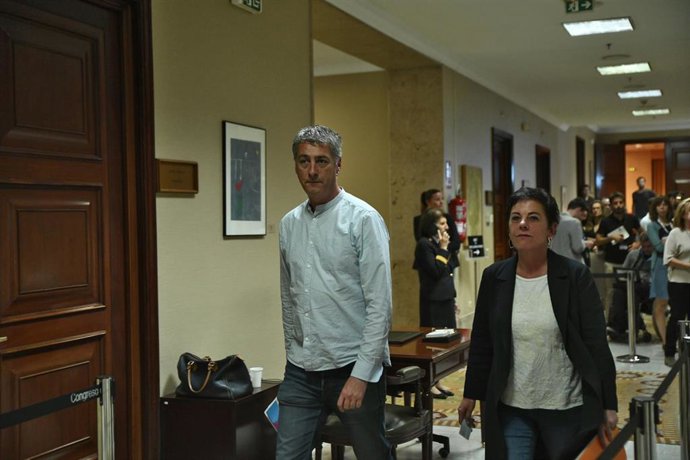 Diputados de diferentes formaciones políticas presentan sus credenciales en el Congreso de los Diputados