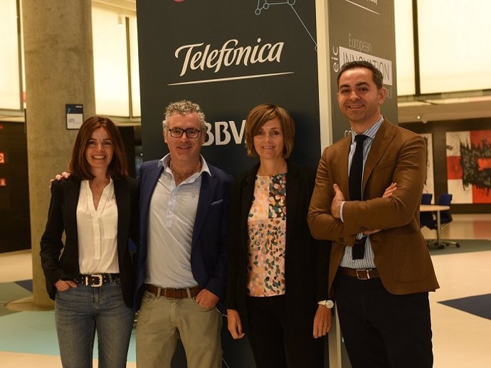 Economía/Empresas.- BBVA y Telefónica exploran oportunidades de negocio con 'startups' con el apoyo de la CE