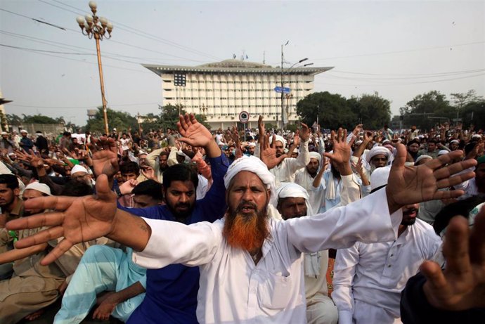 Protestas en Lahore contra la absolución de Asia Bibi