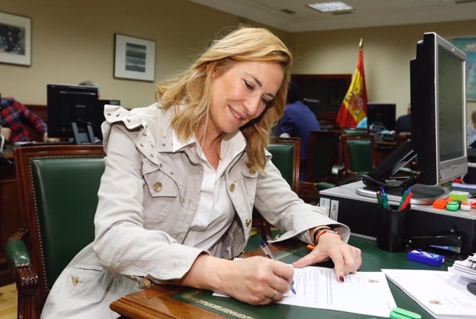Beltrán presenta su credencial como diputada para "llevar al Congreso la voz constitucionalista de Navarra"
