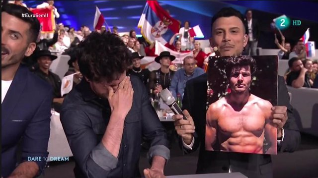 Los músculos de Miki en Eurovisión, indignan a sus fans