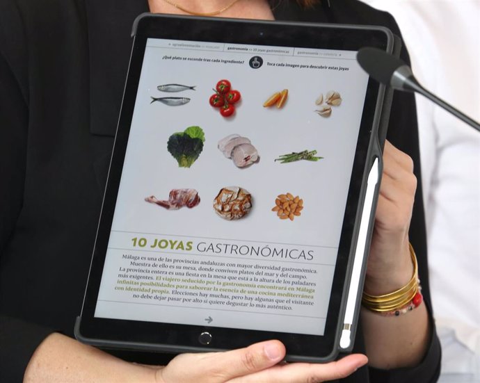 Málaga.- La Diputación presenta la primera publicación interactiva dedicada a la gastronomía y al sector agroalimentario