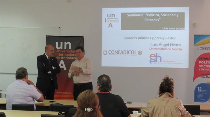 Huelva.- El seminario 'Políticas, Sociedad y Personas' de la UNIA aborda finanzas públicas y presupuestos en La Rábida