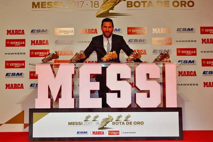 Messi rep la seva cinquena Bota d'Or