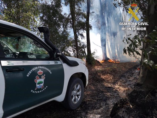 Huelva.- Sucesos.- Investigan a dos personas como presuntas autoras del incendio en Almonte