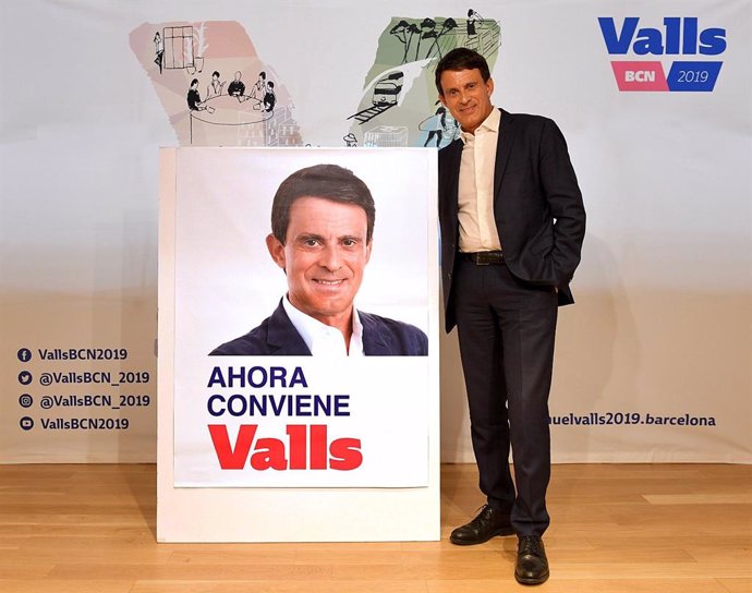 26M.- Valls buscará ganar la Alcaldía de Barcelona con el lema 'Ahora conviene Valls'