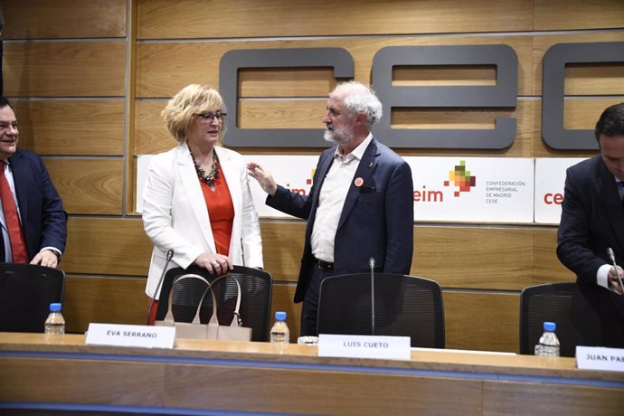 El coordinador general de la Alcaldía de Madrid, Luis Cueto, se reúne con la patronal madrileña CEIM