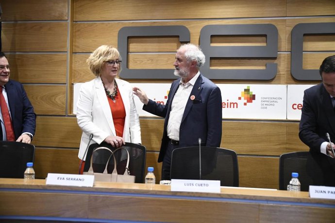 El coordinador general de la Alcaldía de Madrid, Luis Cueto, se reúne con la patronal madrileña CEIM