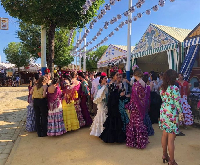 Sevilla.- Ayuntamiento de Alcalá ultima el montaje del real de la Feria 2019, que este sábado acoge el pregón