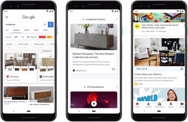 Google introduce anuncios en aplicaciones como Discover
