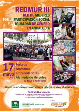 Fademur Andalucía celebra este viernes la tercera edición de la Feria de Artesanas y Emprendedoras rurales