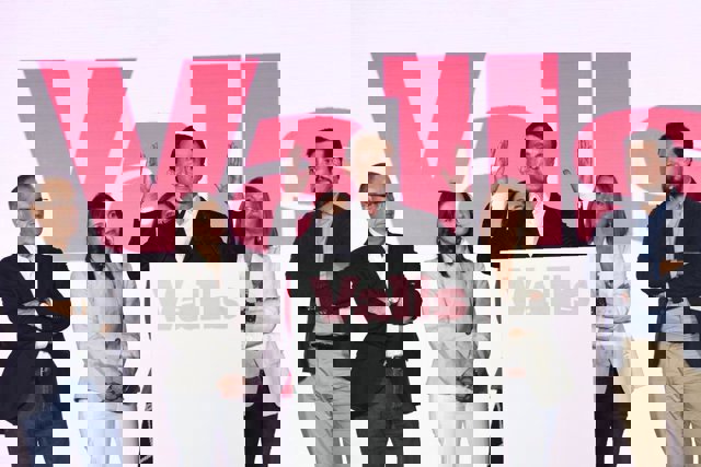 El alcaldable de BCN Canvi-Cs  Manuel Valls en el mitin central en Barcelona