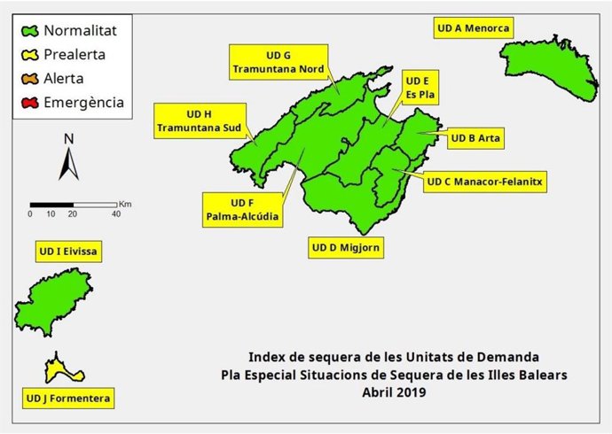 Les reserves hídriques de Balears cauen fins al 60% a l'abril