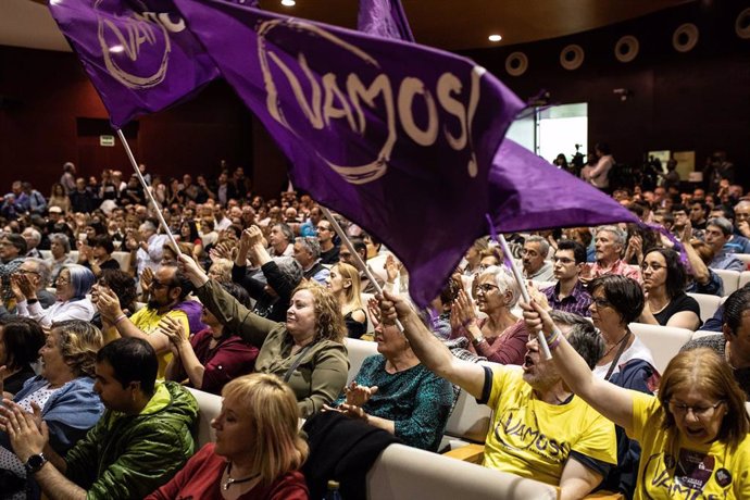Encuentro de candidatos de Podemos celebrado en el Campus Viriato en Zamora 