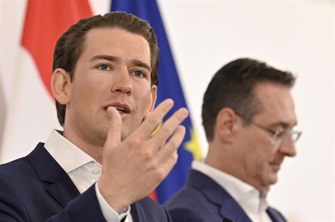 Austrian Chancellor press conference in Vienna