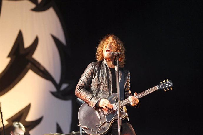 Chris Cornell of Soundgarden performs at Hard Rock Calling in Hyde Park, London