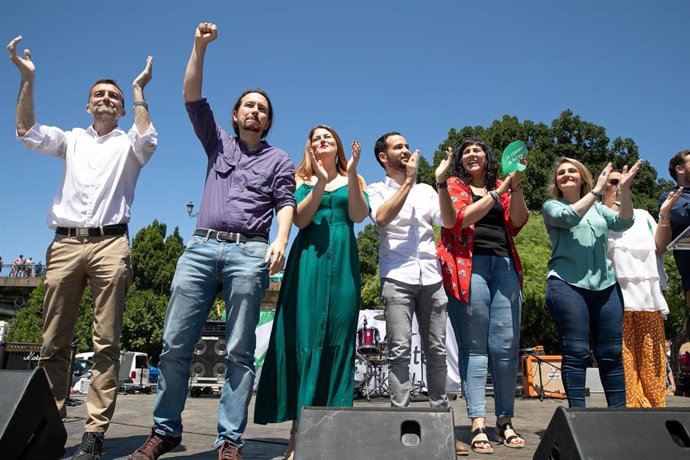 Sevilla.-26M.- Maíllo y Aguilera ven "histórica" la confluencia de Adelante y llaman a dar "las instituciones al pueblo"